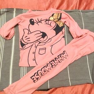 Disney Gap Minnie Mouse Matching Set Size 5T Pink